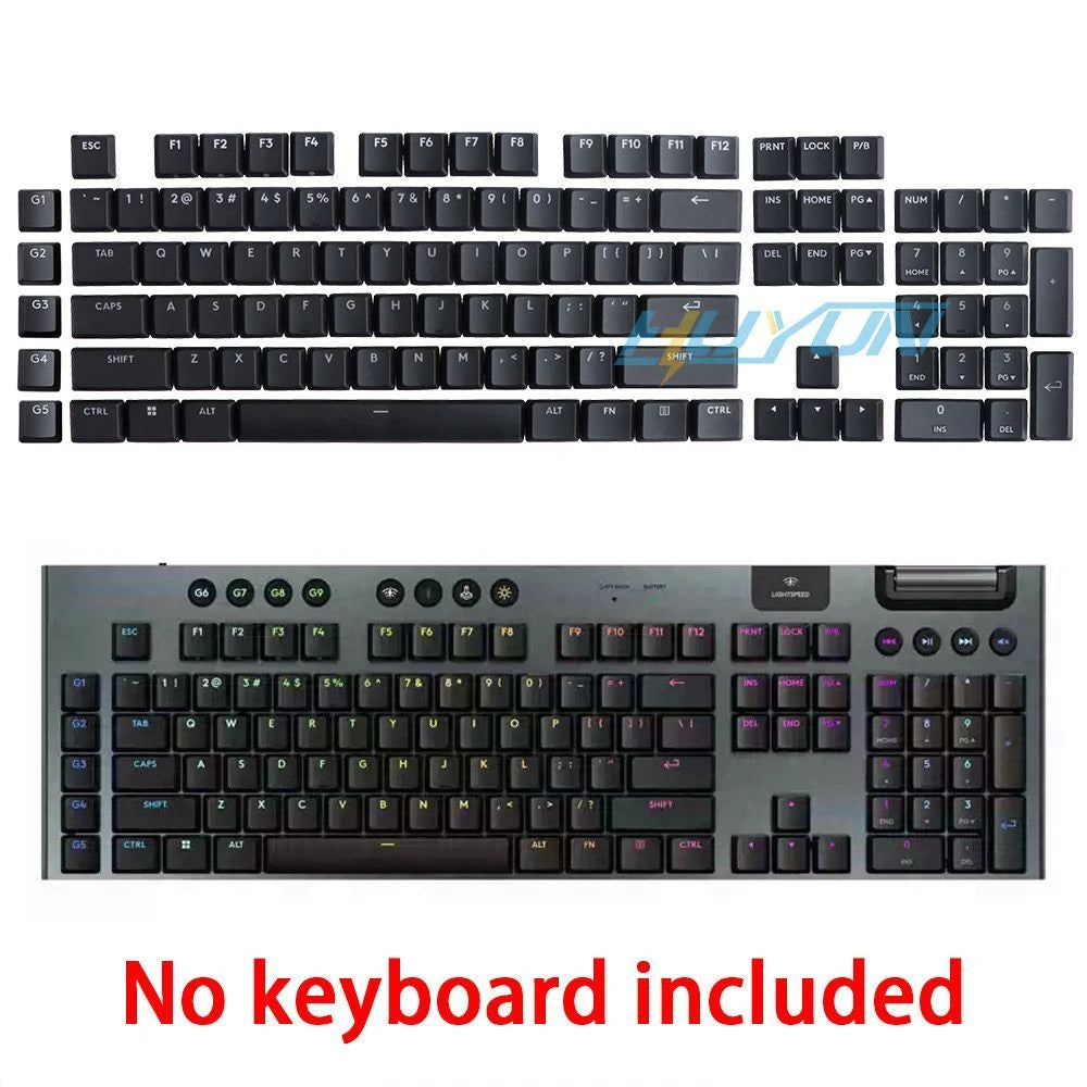 G915 913 TKL G815 G813 strukturierte, rutschfeste, transparente, hintergrundbeleuchtete Tastenkappe, geeignet für Logitech mechanische Tastaturen