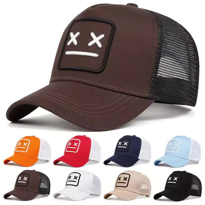 Unisex XX bestickte Baseball-Netzkappen, verstellbare Freizeitmützen, Sonnenhüte für Frühling und Sommer im Freien