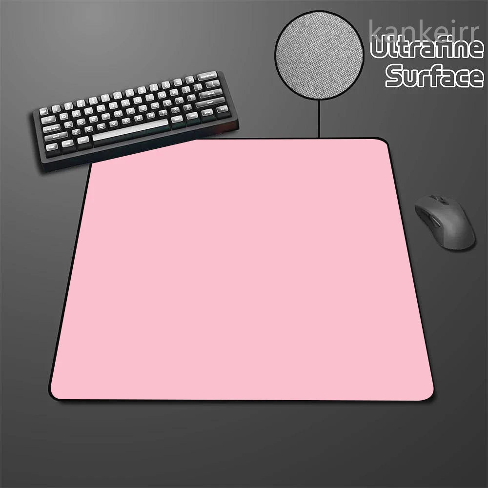 Schwarzes Speed-Mousepad, einfarbig, hochelastisch, rutschfeste Unterseite, Gaming-Mausmatte, Premium-E-Sports-Mousepad, ultrafeine Oberfläche, Deskmat
