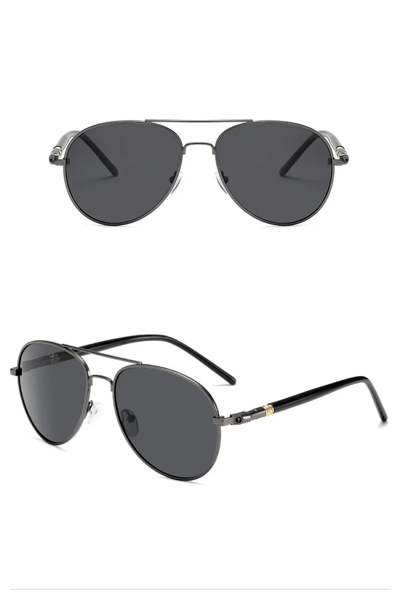 Men And Women Polarized Sunglasses Colored Reflective Glasses Driving Sunglasses Black Unisex Pilot Lenses Uv400