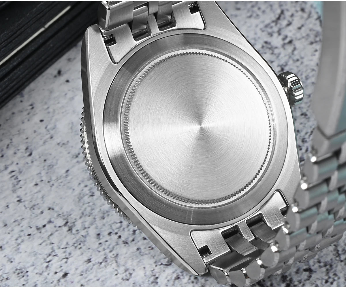 San Martin 40mm Luxus-Taucheruhr für Herren, Miyota 9015, Sunburst-Emaille-Zifferblatt, automatische mechanische Armbanduhr, wasserdicht bis 200m, SN0148