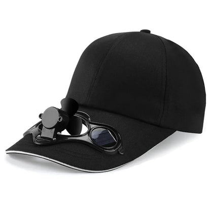 Cappellino da baseball con ventola, ventilatore rinfrescante ricaricabile via USB per l’estate, protezione solare per il golf all’aperto, cappellino con visiera regolabile a 2 velocità, cappellino da escursionismo con ventola