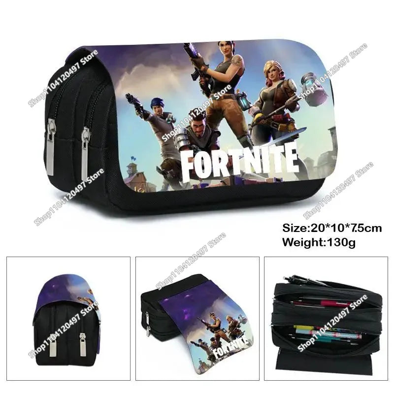 Estojo escolar de grande capacidade Victory Royale Fortnited Peely Llama Hero para meninos e meninas, crianças e adolescentes