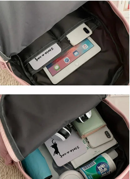 Nova Mochila Fortnite Cartoon para Rapaz e Rapariga, Mochila Escolar Casual de Grande Capacidade para Estudante, Mochila de Viagem com Orelhas de Coelho, Presente de Papelaria