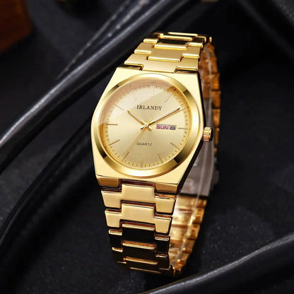 Luxury Mens Calendar Quartz Wristwatches Fashion Men Business Watches Clock Gift Reloj Hombre（Without Box）