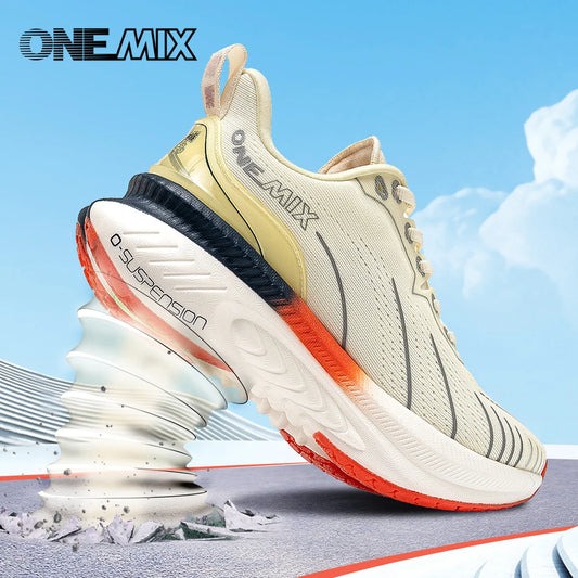Zapatillas deportivas ONEMIX New Cushioning para hombre, aptas para corredores pesados, con cordones, antideslizantes, para mujer, uso exterior y atletismo masculino