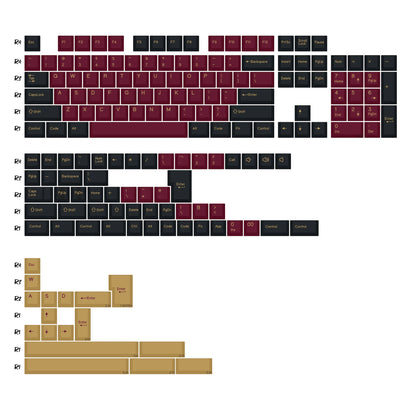KBDiy GMK MarrsGreen Teclas Retro PBT ISO Double Shot Perfil Cherry para Teclado Mecânico Gaming com Switches MX