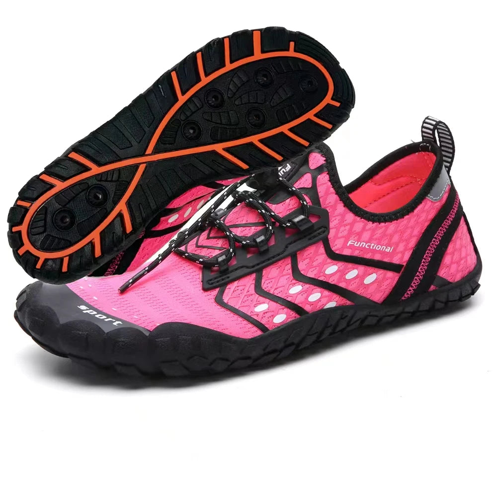 36-48# Gym Footwear Unisex Seaside Aqua Shoes Couples Vacation Beach Game Wading Shoes Men Squat Fitness Shoes Women Yoga Shoes
