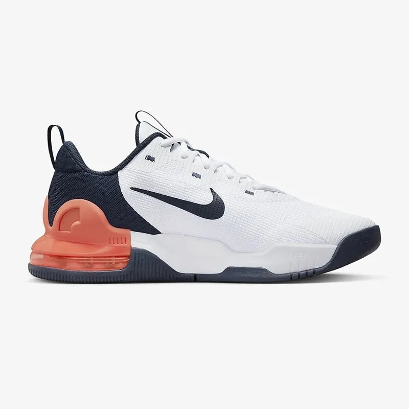 Nike Rear-Cushioning Air Cushioning Rebound Support Training Men's Running Shoes, New Air Max Alpha Trainer 5 Comfortable Foot Feel Commuting Sports Running Shoes, Red and Black Color-Blocking Versatile Energetic Travel Casua