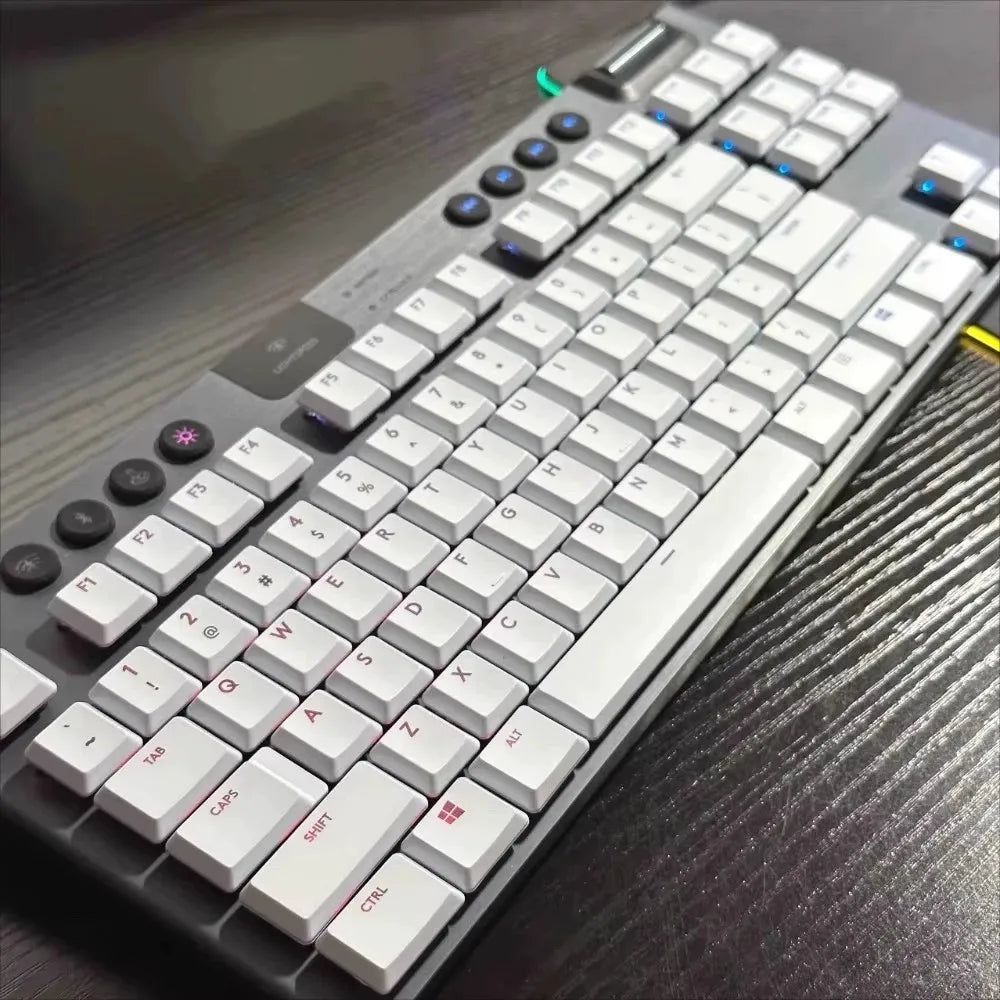 G915 913 TKL G815 G813 strukturierte, rutschfeste, transparente, hintergrundbeleuchtete Tastenkappe, geeignet für Logitech mechanische Tastaturen