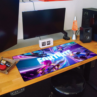 Tapete de Rato Gaming F-Fortnite Survival Battle, Grande, para Secretária e Teclado, Ergonómico, em Borracha, para PC e Escritório, Antiderrapante, Anti-Desfiamento, Personalizado para Casa