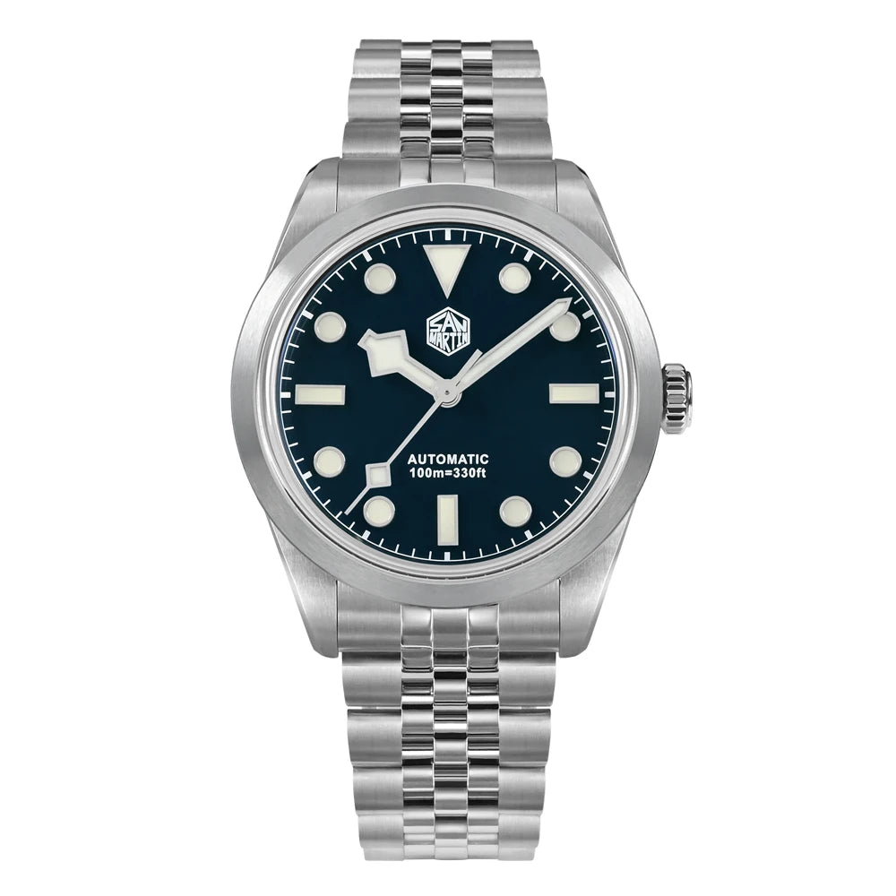 San Martin 38mm Men Sport Watch Fashion Luxury Explore Climbing Automatic Mechanical Sapphire Waterproof 5 Links Bracelet BGW-9