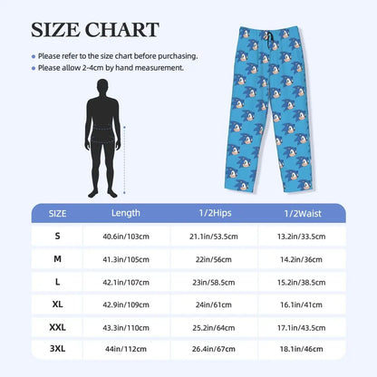 Custom Print Men's Soniced Pajama Pants Hedgehog Game Sleepwear Sleep Lounge Bottoms with Pockets