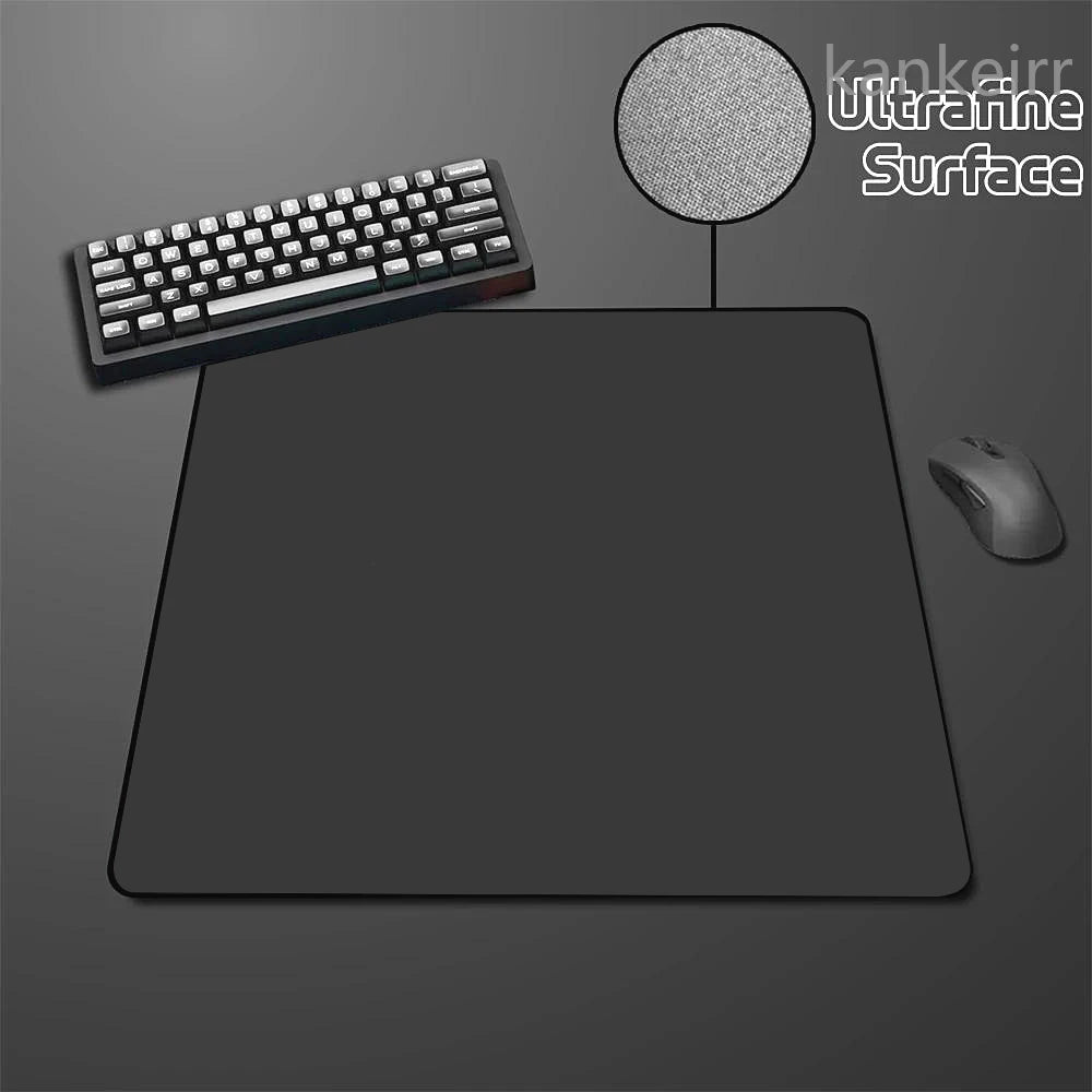 Schwarzes Speed-Mousepad, einfarbig, hochelastisch, rutschfeste Unterseite, Gaming-Mausmatte, Premium-E-Sports-Mousepad, ultrafeine Oberfläche, Deskmat