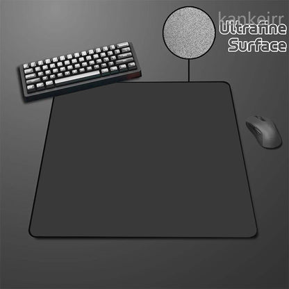 Schwarzes Speed-Mousepad, einfarbig, hochelastisch, rutschfeste Unterseite, Gaming-Mausmatte, Premium-E-Sports-Mousepad, ultrafeine Oberfläche, Deskmat