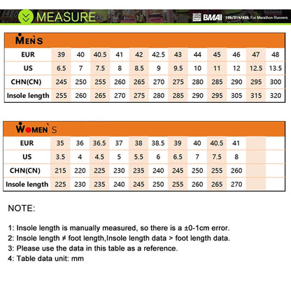 BMAI New 42KM Marathon Men Women's Sports Shoes Cushioning Running Shoes Breathable Gym Sneakers for Women Designer Man Trainers