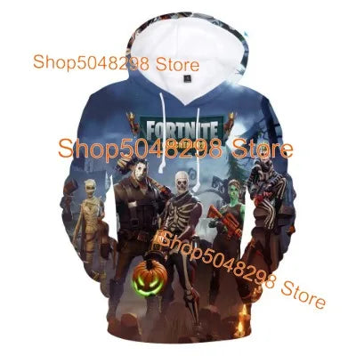 Sweatshirt com Capuz para Homem, Mulher e Criança The Nite Victory — Roupa Infantil Battle Royale, Sweatshirt para Rapazes e Raparigas, Tops Hero para Adolescentes
