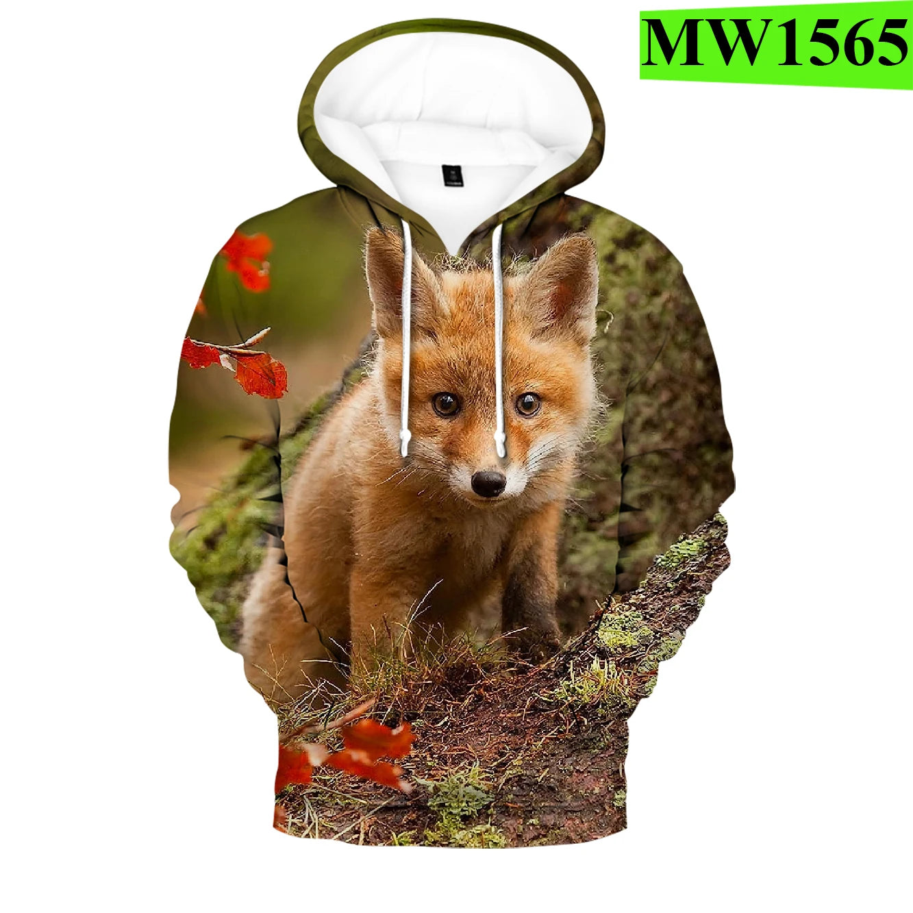 Popularne bluzy z kapturem i bluzy Hip Hop Novelty z wygodnym nowym nadrukiem 3D Fox, dla mężczyzn/kobiet, dorosłych/dzieci, casualowe bluzy wkładane przez głowę