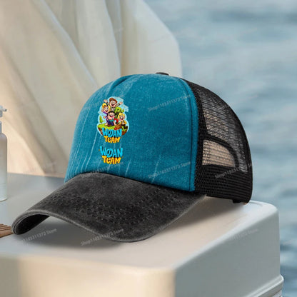 Wojan Teams Mesh Baseball Cap Cute Cartoon Street Dance Hip Hop Duck Tongue Hat Fashion Outdoor Sun Hat Casual Sunbonnet Gifts