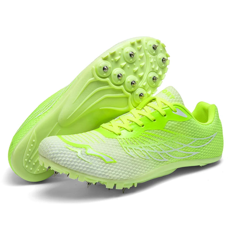 Outdoor Men Woman Track & Field Running Shoes Professional Competition Nail Sneakers Anti-Slip Student Training Shoes