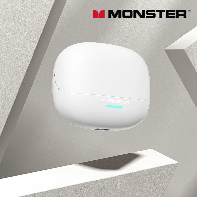 Monster MQT52 kabellose Bluetooth 5.4-Ohrhörer mit langer Akkulaufzeit, Gaming-Kopfhörer im Dual-Modus, Hi-Fi-Stereoklang-Headset mit Mikrofon