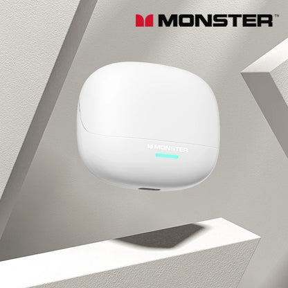 Monster MQT52 kabellose Bluetooth 5.4-Ohrhörer mit langer Akkulaufzeit, Gaming-Kopfhörer im Dual-Modus, Hi-Fi-Stereoklang-Headset mit Mikrofon