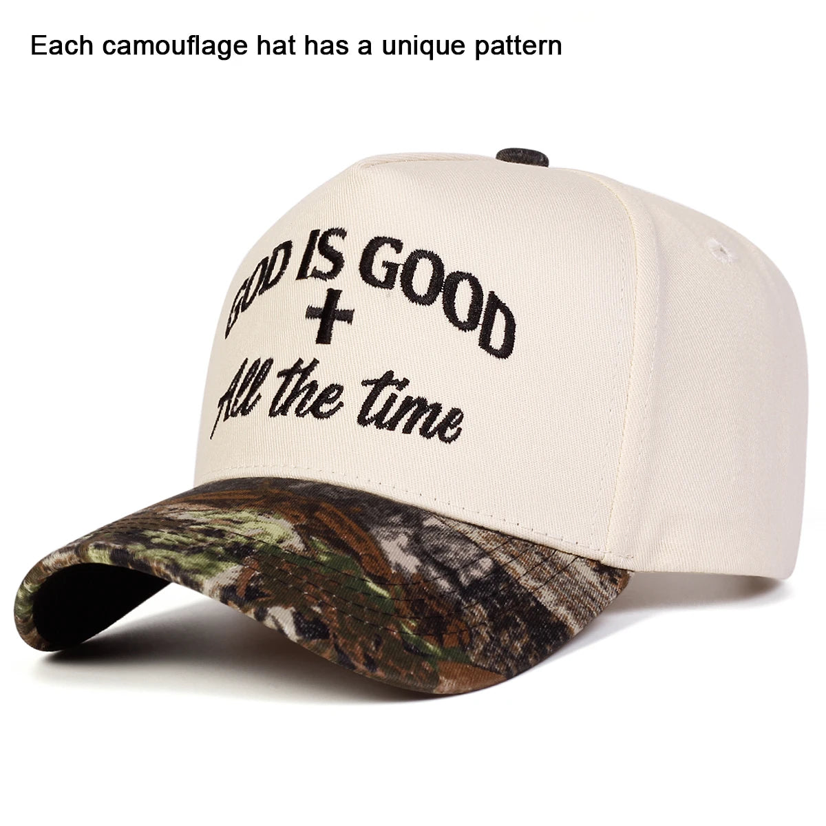 Unisex GOD IS GOOD Letter Embroidery Baseball Caps Spring Autumn Outdoor Adjustable Casual Hats Sunscreen Hat Sports Cap