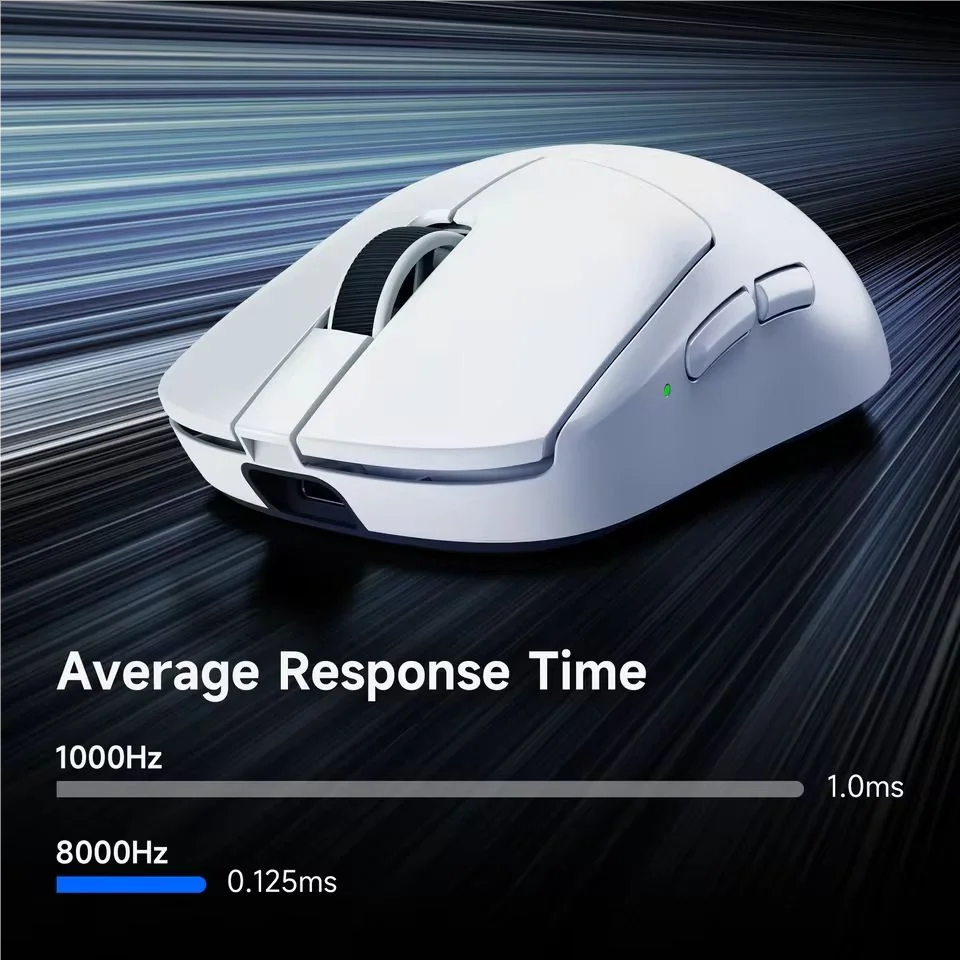 MCHOSE A7 V2 Ultra / Pro lehká bezdrátová herní myš Dual 8000Hz PAW3950 TI 42000DPI pro PC e-sport hráče