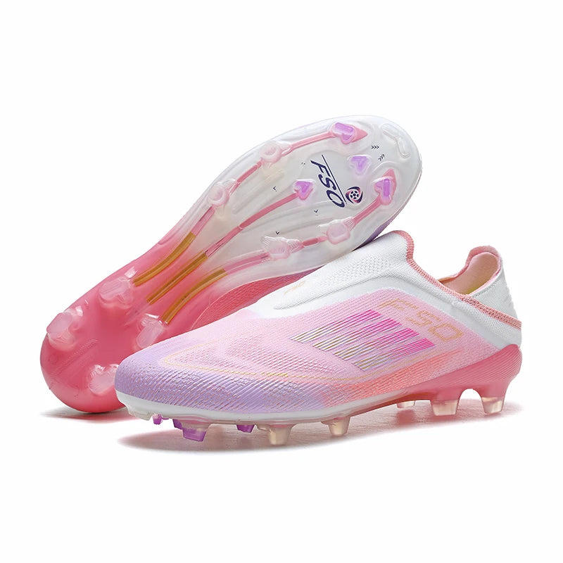 Men's Soccer Shoes Training Football Boots Indoor Sneakers TF Long Spikes Match Futsal Ultralight Breathable Cleats Drop Shipping