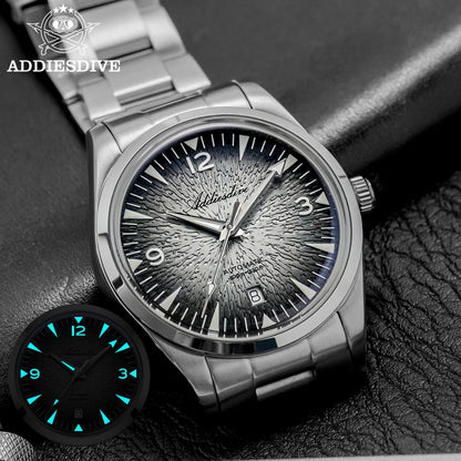 ADDIESDIVE AD2508 Herren-Taucheruhr, leuchtend, 100M wasserdicht, 316L-Edelstahl, 8215-Uhrwerk, automatische mechanische Uhr