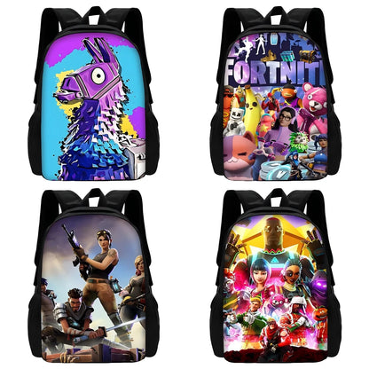 Classic Game FortniteS Kids Backpacks Boys and Girls Student Birthday Gift Child School Bags Unisex Camping Durable Rucksack