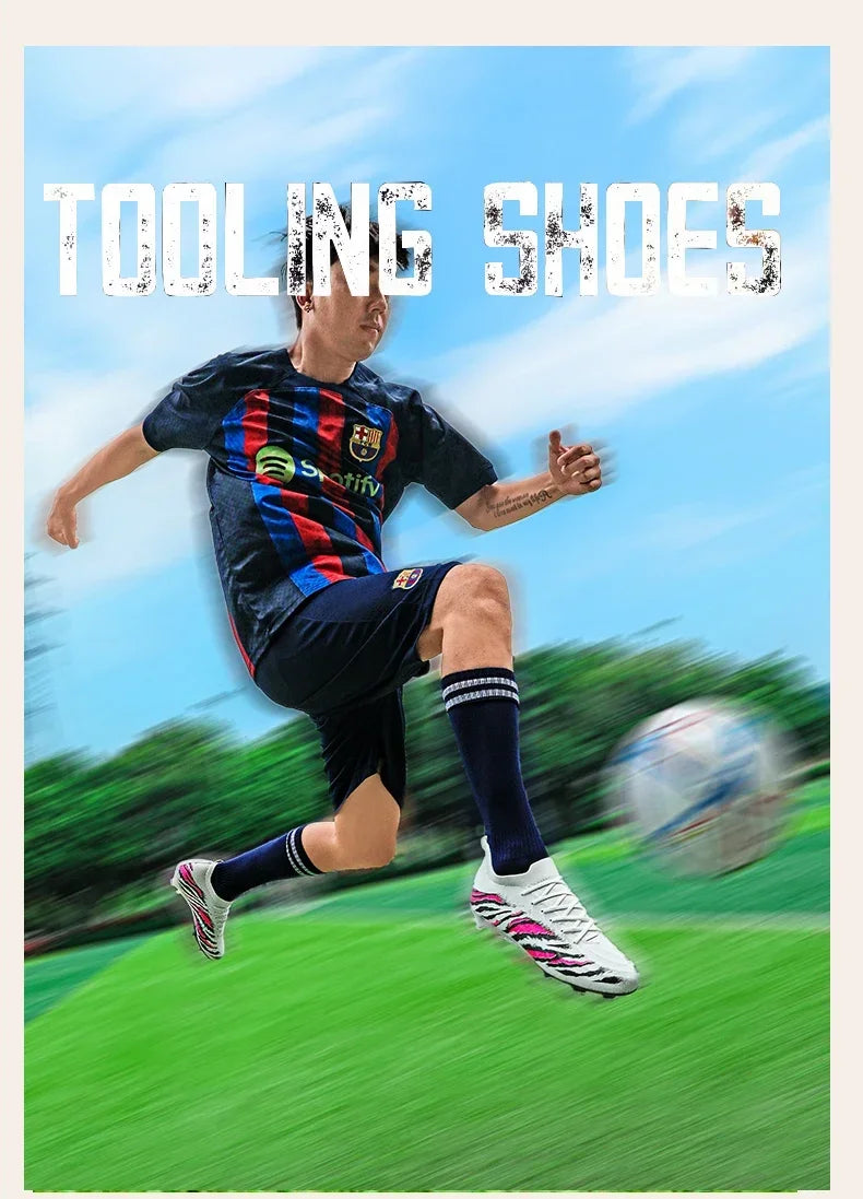 New Men Match Unisex Soccer Shoes Outdoor Adult Cleats Ultralight Football Boots Sport Non-Slip Comfortable Grass High-quality