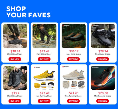 Baasploa Men's Running Shoes Casual Lightweight Mesh Breathable Sneakers Male Outdoor Non-Slip Wear-Resistant Sports Shoes