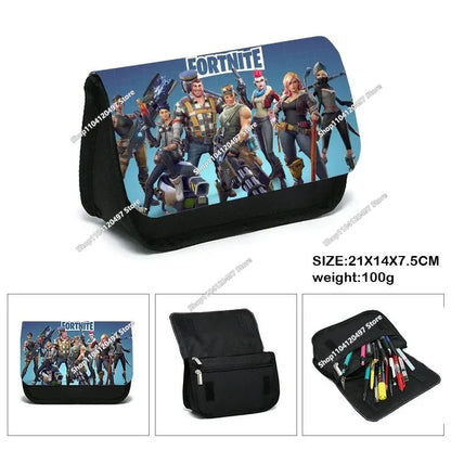 3pcs/set Fortnite Game Backpack Anime Cartoon Large Capacity Student Shcool Bags Pencil Bag Kawaii Lunch Bag Birthday Gifts
