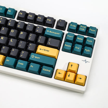 KBDiy GMK MarrsGreen Teclas Retro PBT ISO Double Shot Perfil Cherry para Teclado Mecânico Gaming com Switches MX