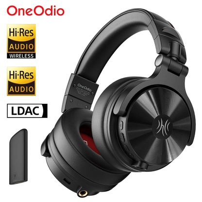 Cuffie DJ wireless OneOdio Studio Max Bluetooth 6.0 – latenza ultra bassa di 9ms, headset over-ear da monitoraggio studio Hi-Res LDAC con microfono