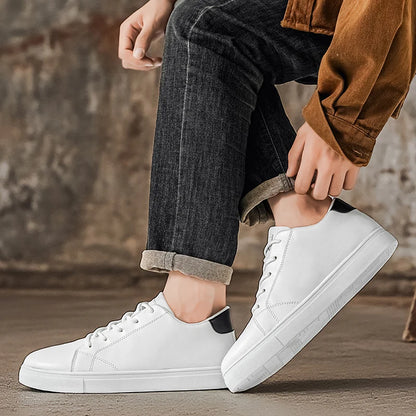 2026 Spring and Autumn Large Size New Trendy Men's Shoes Korean Style Breathable Versatile White Shoes Running Youth Casual Sports Shoes