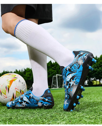 New Men’s Soccer Shoes Boys Original Football Shoes TF/AG Indoor Professional Football Field Boots Society Cleats Sneakers Non-Slip