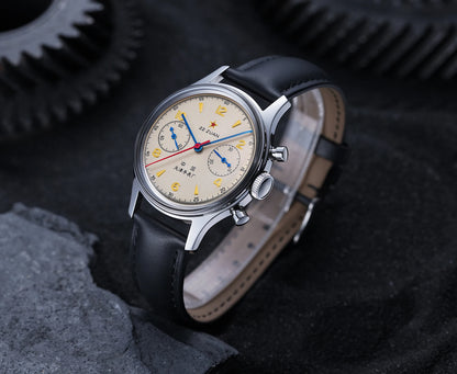 Seagull 1963 International Edition Herren-Mechanikuhr Pilotenuhr ST1901 Retro-Chronograph Armbanduhr Air Force Aviation Neu