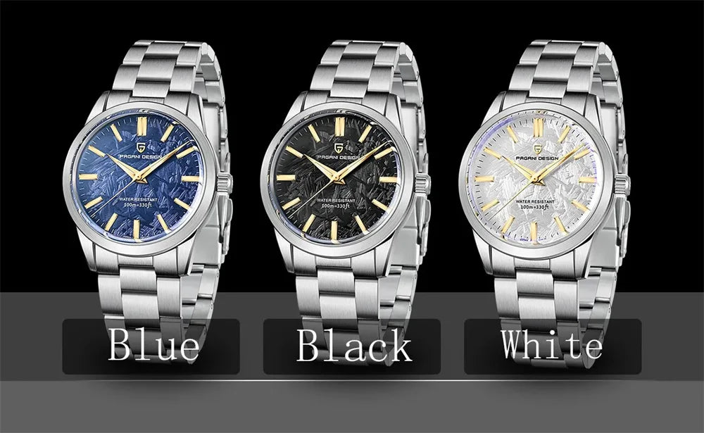 PAGANI DESIGN 40MM Men Quartz Watches Japan TMI VH31 Luxury Business Sapphire 316L Stainless Steel 100M Waterproof Watch For Men