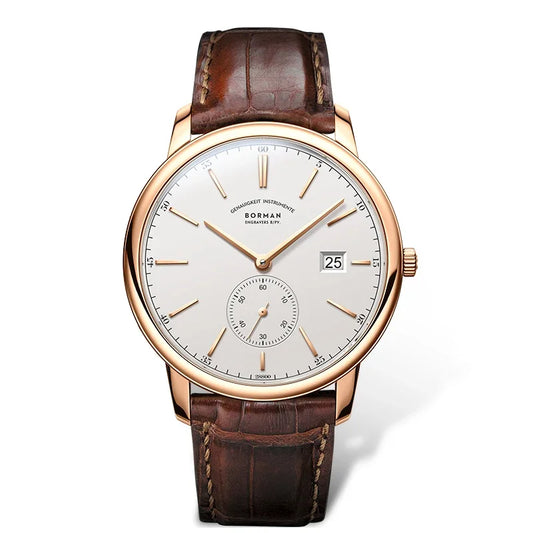 Orologio BORMAN BM3817 TOP nuovo 42 da uomo di lusso, meccanico automatico, vetro zaffiro, ultrasottile, impermeabile 50M, con sottoquadranti