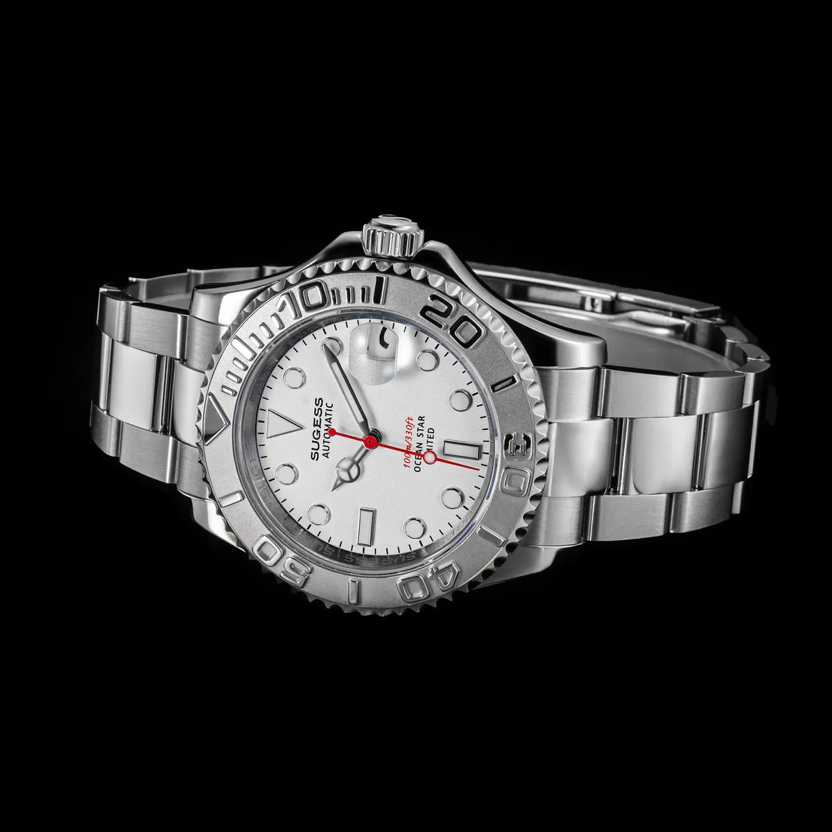 Sugess New Diving Men's Watch Automatic Mechanical WristWatches 10Bar NH35A Movement Sapphire Luminous Ceramic Bezel S450-2 2025