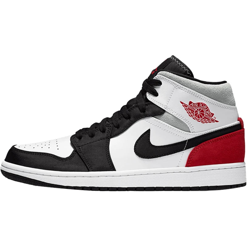 Nike Air Jordan 1 AJ1 originali da uomo, scarpe da basket sportive mid top ammortizzate 852542-100