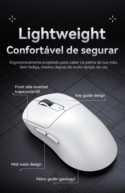 Atack Shark X3 PAW3395 Mouse Lightweight Wireless Gaming Mouse, Tri-Mode Mouse, 26K DPI PAW3395, PC/Laptop/Win/Mac