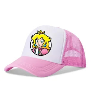 Mario Casual Baseball-zonnepetten Action Universele polyesterhoed Kinderartikelen Vrachtwagenchauffeursartikelen Volwassenen Verstelbaar Anime-accessoires