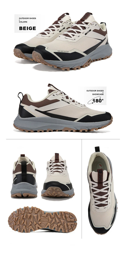 Baasploa herre-vandringssneakers – udendørs mode, lette, åndbare sko, herre-casual, skridsikre, slidstærke klatresko