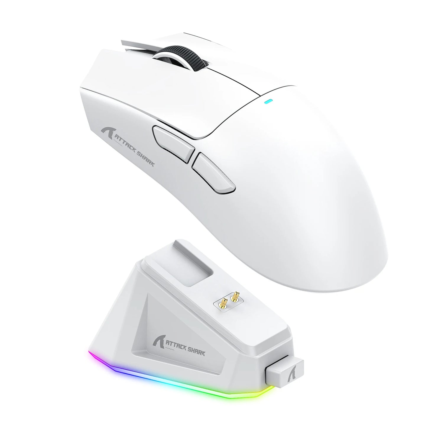 Attack Shark X11&R1 Tri Mode Bluetooth Wireless Mouse With Charger Base RGB Ergonomics Mice Lightweight PC Gamer Accessories