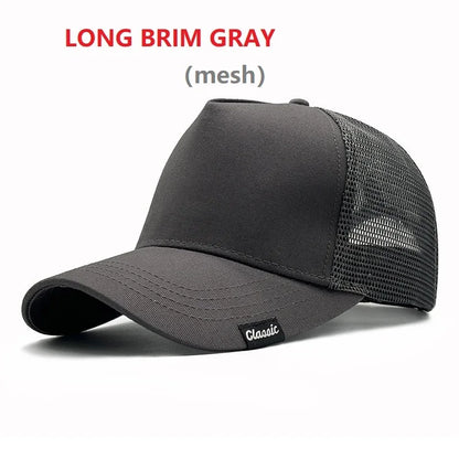 Big Head Man Baseball Caps Summer Mesh Plus Size Causal Peaked Hats 56-60cm 62-68cm Oversize XXL Snapbacks