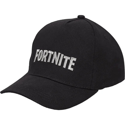 Fortnite Game Cap, Cartoon Black Hat for Adults, Outdoor Travel Adjustable Sun Baseball Sports Cap
