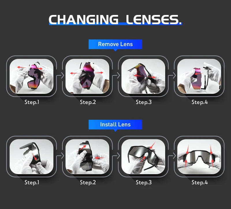 Kapvoe Sports Driving bike Cycling Glasses running climbing Sunglasses Outdoor for Men Woman Bicycle Cycling UV400 Goggles hot